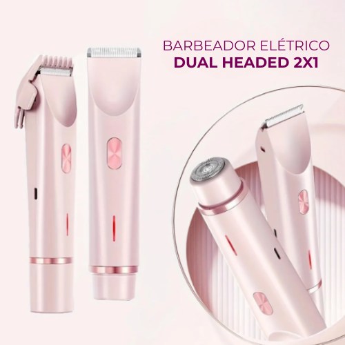 Barbeador Elétrico 2 em 1 – Design Compacto e Eficiente